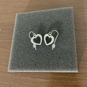 James Avery Retired Heart Earrings